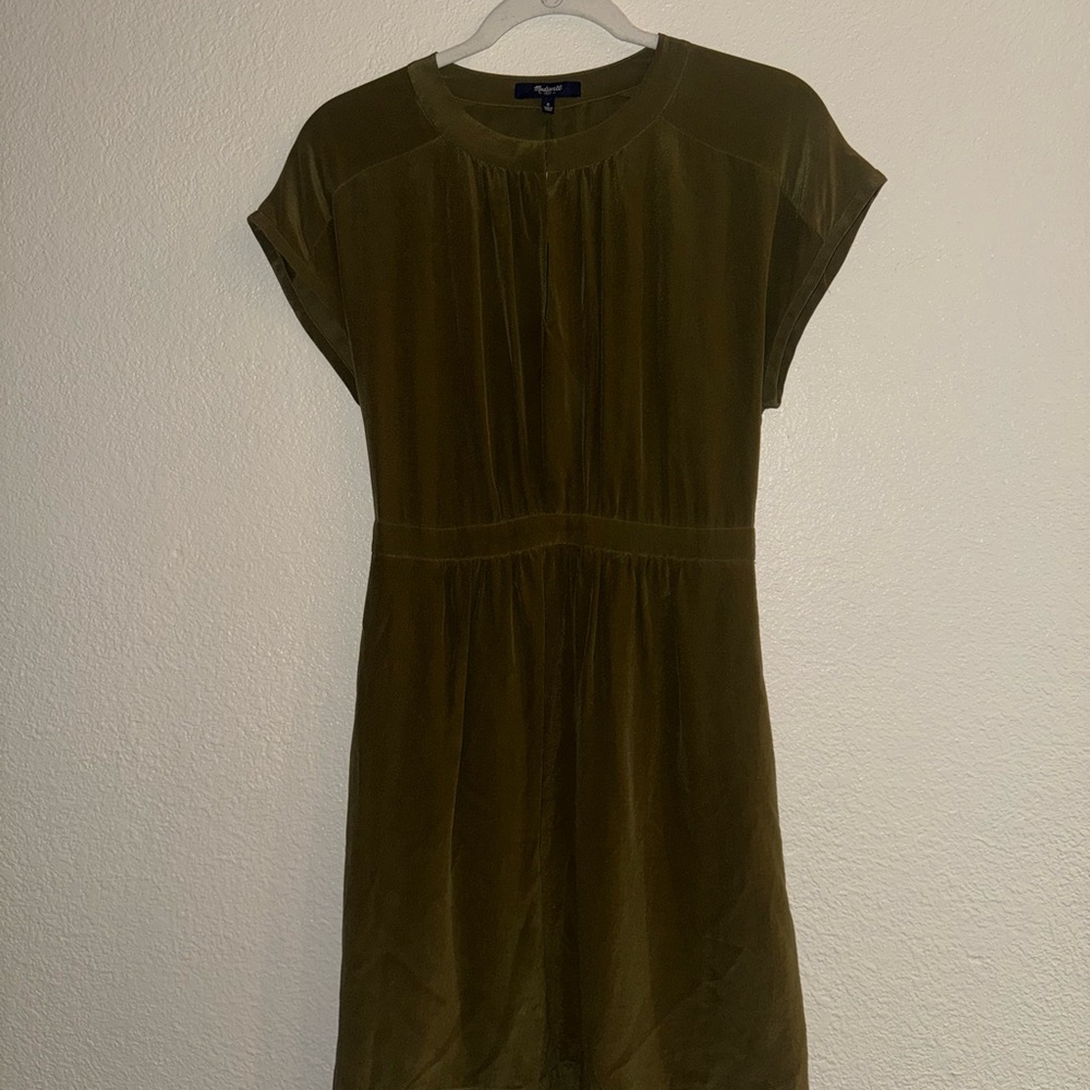 Madewell Olive Green Dress - Picture 3 of 6